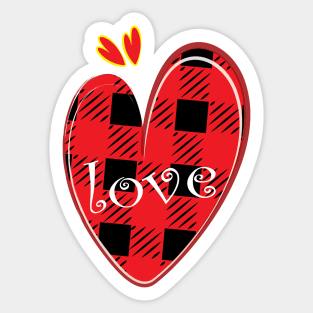 Valentines Day Cute Love Hearts Sticker